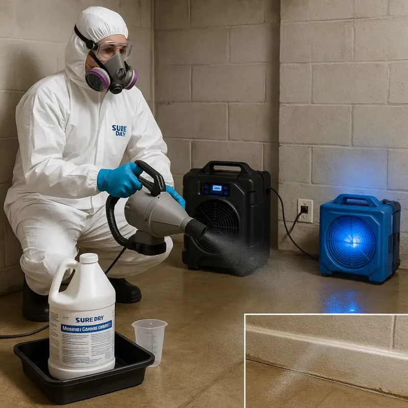 Sanitization and Odor Removal process in Rainbow, CA